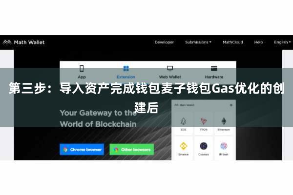 第三步：导入资产完成钱包麦子钱包Gas优化的创建后