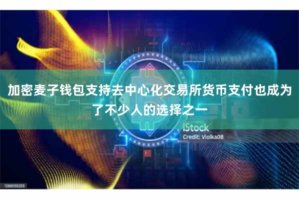 加密麦子钱包支持去中心化交易所货币支付也成为了不少人的选择之一