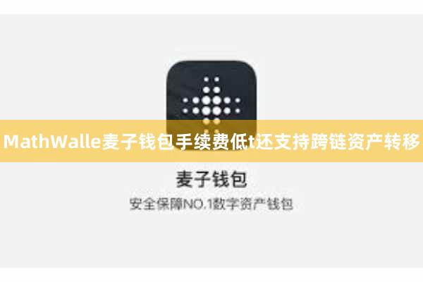 MathWalle麦子钱包手续费低t还支持跨链资产转移